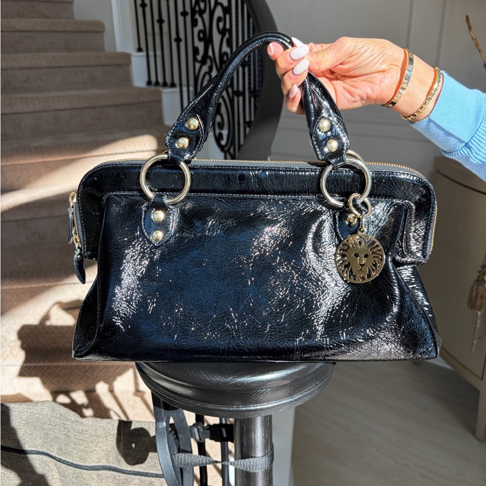 Anne Klein Shiny Leather Bag